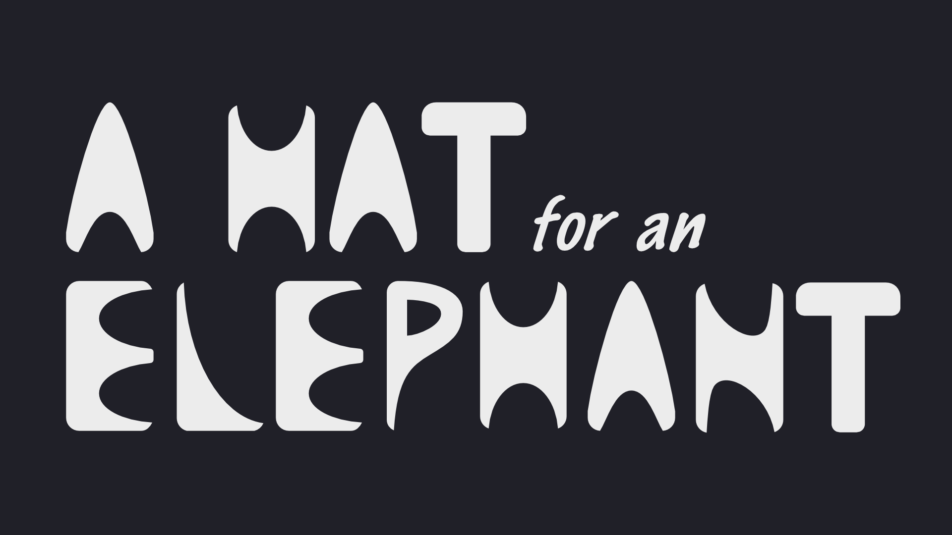 A Hat for an Elephant Logo.
